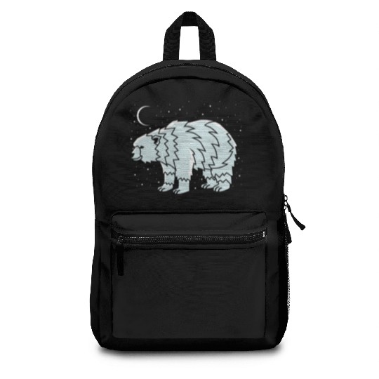 Tribal Polar Bear Indigenous Gift Backpacks