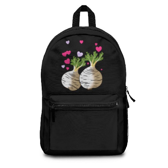 Turnip Love Hearts Valentine's Day Backpacks