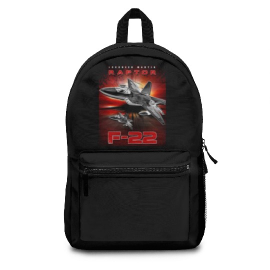 F-22 Raptor Fighterjet Us Air Force Warbird Backpacks