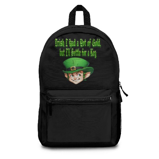 Irish I Had a Pot of Gold Backpacks