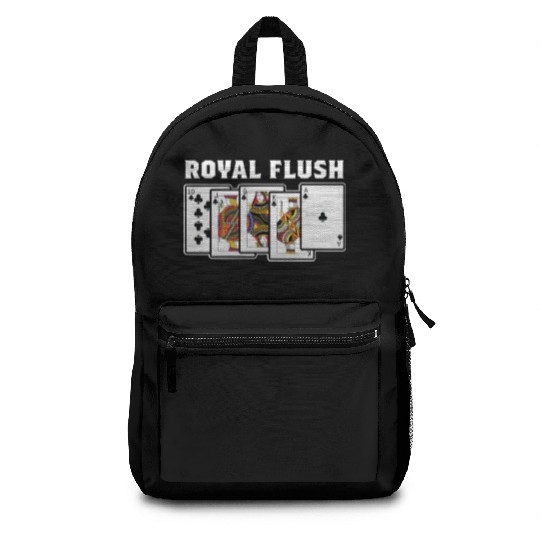 Royal Flush Gambler Or Card Player Gift Backpacks