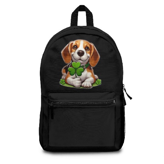 St. Patrick's Day Beagle Backpacks