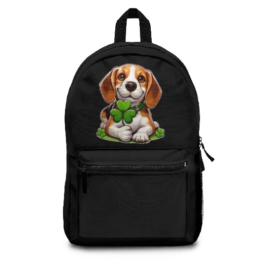 St. Patrick's Day Beagle Backpacks