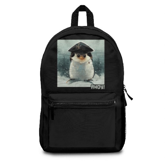 Ahoy King Emperor Sea Bird Penguin Lover Penguin Backpacks