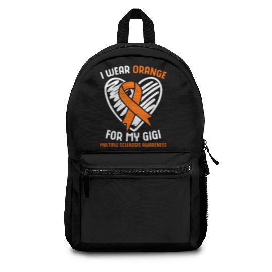 I Wear Orange For My Gigi Multiple Sclerosis Aware Backpacks