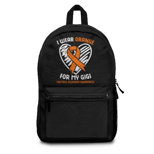 I Wear Orange For My Gigi Multiple Sclerosis Aware Backpacks