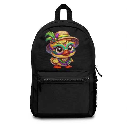 Mardi Gras Comic Duck Backpacks