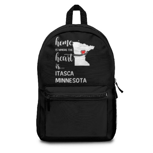Itasca County Minnesota Is Where My Heart Is Gift Backpacks
