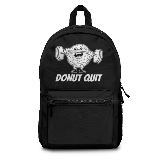 Fitness Donut Funny Donut Gym Backpacks