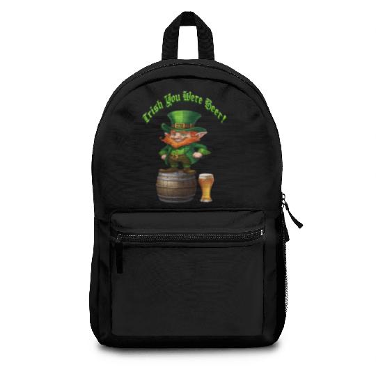 Irish You Were Beer Backpacks