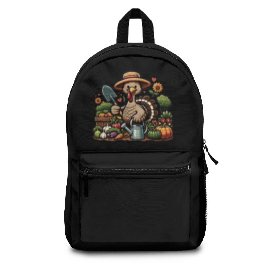Thanksgiving Garden Turkey Gardener Vegetable Backpacks