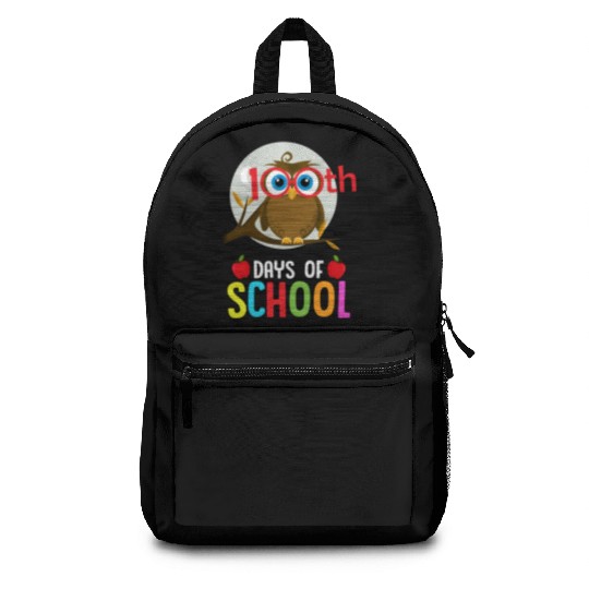 100 th days of school owl Backpacks