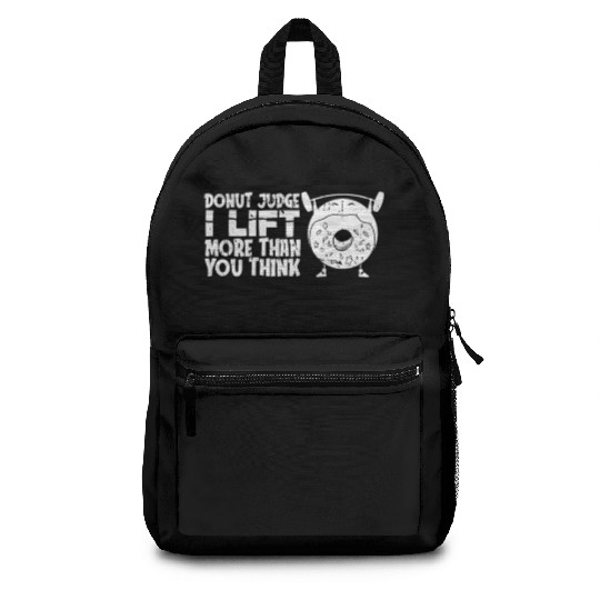 Fitness Donut Funny Donut Gym Backpacks