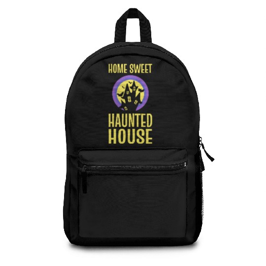 Home Sweet Haunted House Ghost Hunter Backpacks