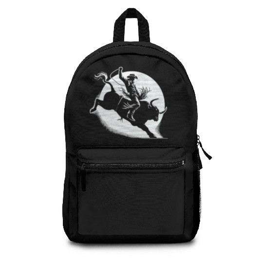 Rodeo Bull Riding Livestock Show Farmer Cattle Backpacks