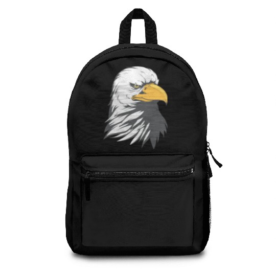 Bald Eagle Head Cartoon Backpacks