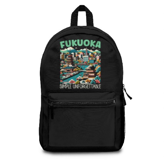 Fukuoka Japan Country Travel Vacation Japanese Backpacks