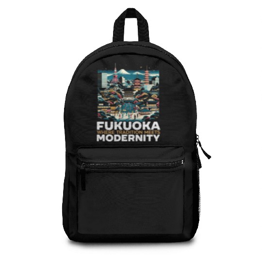 Fukuoka Japan Country Travel Vacation Japanese Backpacks