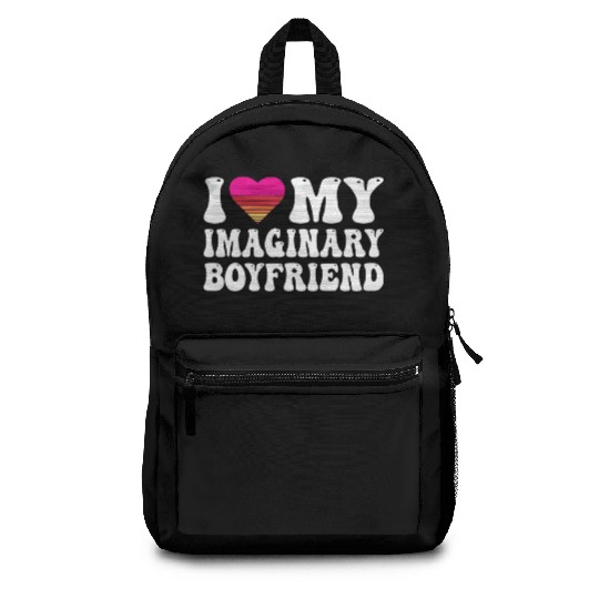 I Heart My Imaginary Bf Boyfriend I Love My Bf Backpacks