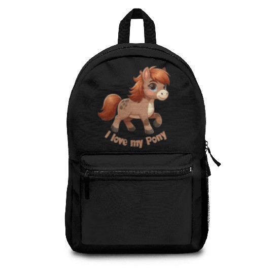 I Love my pony comic Backpacks