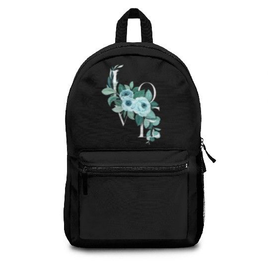 A Teal Rose Love Affair Backpacks