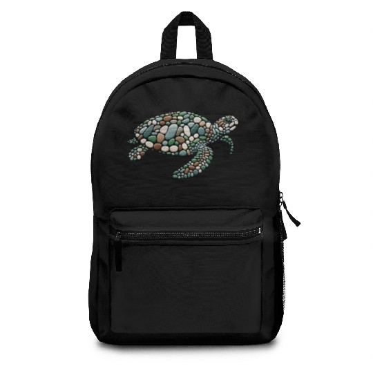 Serenity Swim - Stone Mosaic Sea Turtle Backpacks