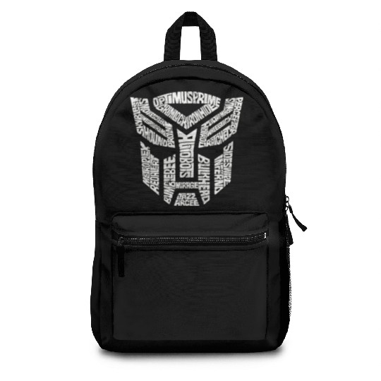Trans formers Autobots Comics Typography Backpacks