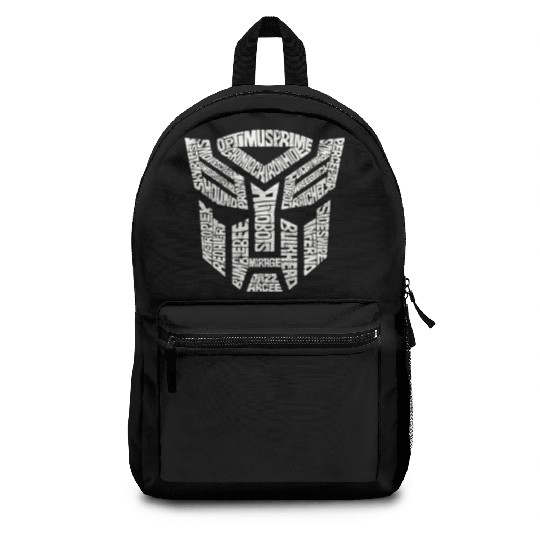 Trans formers Autobots Comics Typography Backpacks