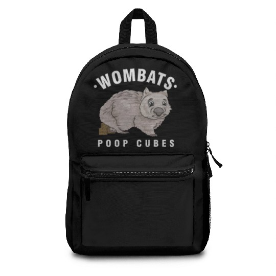 Cute Wombat Lover Wombats Poop Cubes Wombat Owner Backpacks