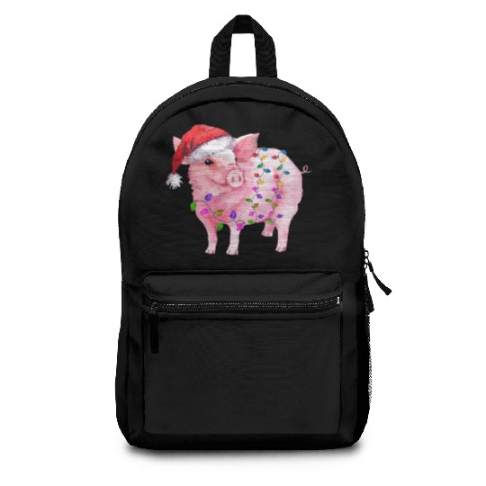 Pig Christmas Light Backpacks