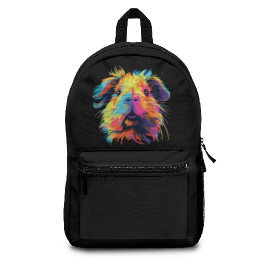 Watercolor Colorful Guinea Pig Colorful Backpacks