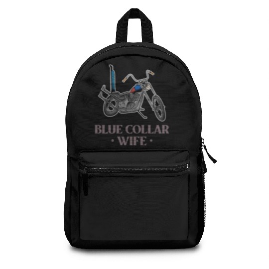Blue Collar Wife Motorcycle Backpacks