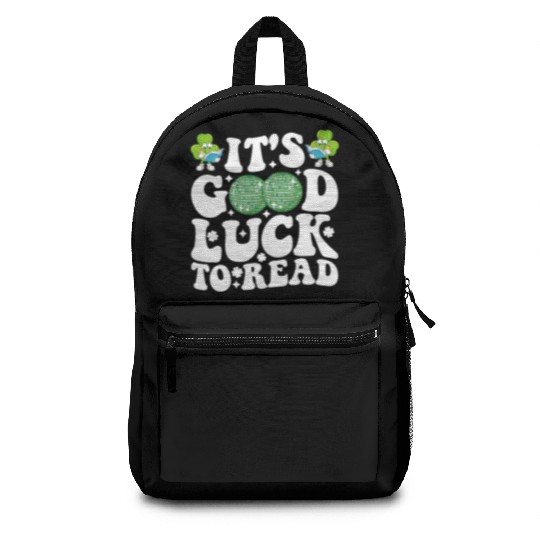 It's Good Luck To Read St Patricks Day Disco Ball Backpacks