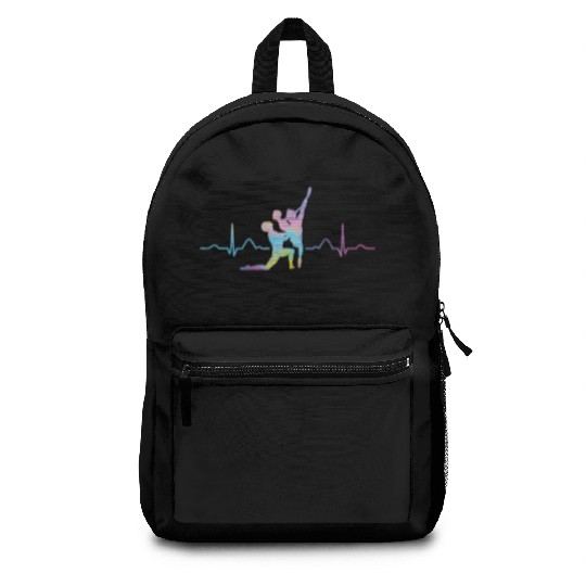 Ballet Dancer Heartbeat EKG Ballerina Backpacks