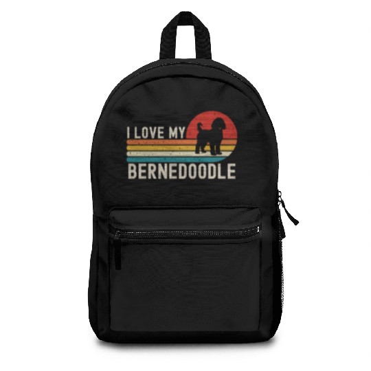 I Love My Bernedoodle Backpacks