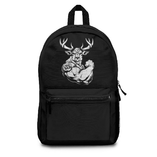 Deer Biceps Tattoo I Love Dad Backpacks