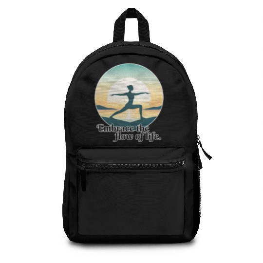 Sunrise Yoga Pose Backpacks