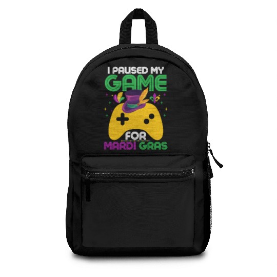 Game Lover Mardi Gras Celebration Backpacks