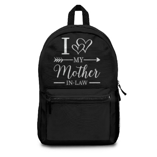I Love My Mother in Low Son in Law Gifts Backpacks