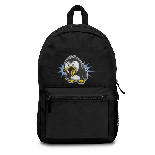 Penguin Mama Flightless Bird Lover Mother's Day Mo Backpacks