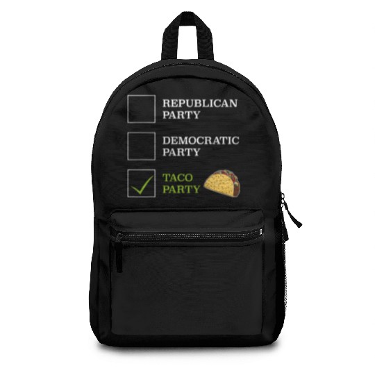 Taco Party Tex-Mex Food US Election 2024 Foodie Backpacks