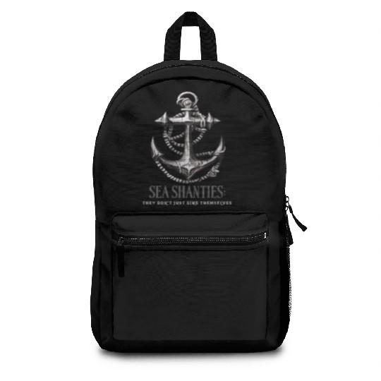 Sea Shanty Sing Themselves Sea Shanty Ship Anchor Backpacks