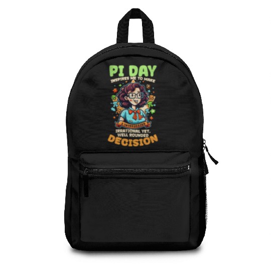 Pi Day Inspires Me Irrational Decision Backpacks