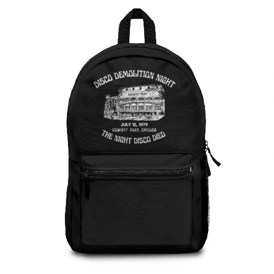 Chicago Disco Demolition Night -Disco Sucks Design Backpacks