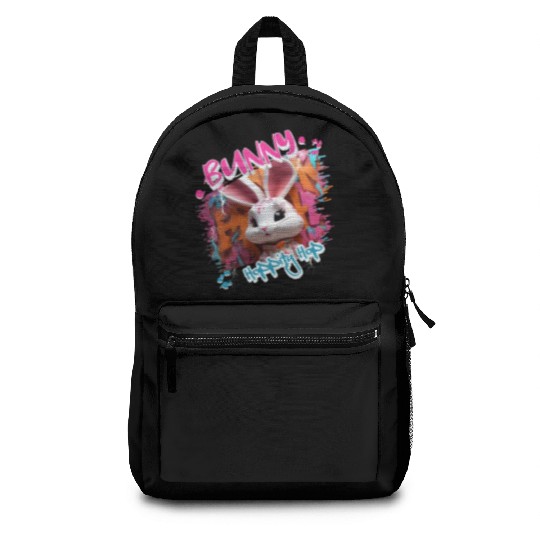 Graffiti-inspired portraiture Bunny Backpacks