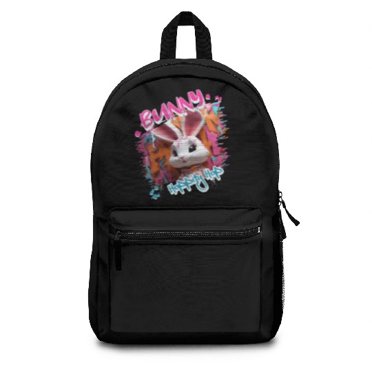 Graffiti-inspired portraiture Bunny Backpacks