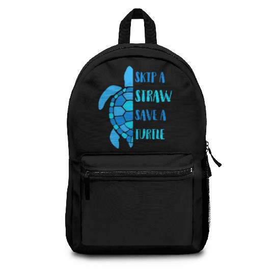 Skip A Siraw Save A Turtle Backpacks