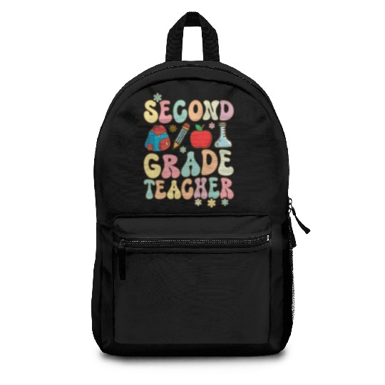 Groovy Elementary School Teacher Backpacks