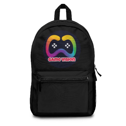 Game Vision Official YouTube Channel Logo Backpacks