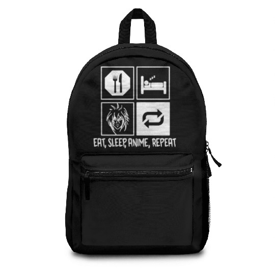 Eat Sleep Anime Repeat Backpacks